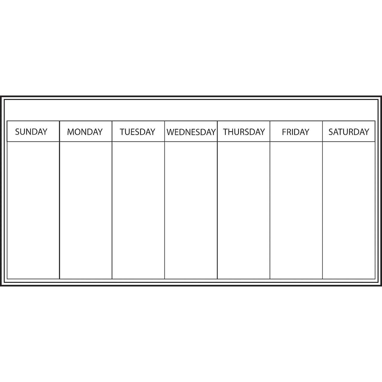 Wallpops Whiteboard Weekly Calendar Decal, 2ct.